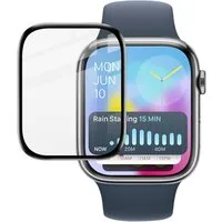 Wigento Smartwatch-Hülle Für Apple Watch Series 11 / 10 42mm Plexiglas Schutzfolie Transparent, HD Plexiglas Schutzfolie