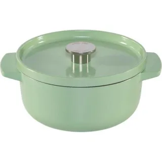KitchenAid Bräter mit Deckel Gusseisen 22cm, hellgrün