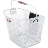 KlickFix Fahrradkorb KLICKfix Vorderradkorb engmaschig weiß 35x25x26 cm
