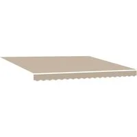 vidaXL Markise Markisenersatzstoff Beige 380 x 295 cm Polyester (1-St)
