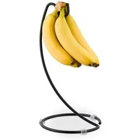 relaxdays Obstschale Schwarzer Bananenhalter, Eisen