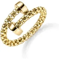 Schmuck Krone Goldring Ring aus 585 Gelbgold strukturiert offen, Gold 585