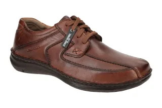 Josef Seibel Herrenschuhe 43360 ANVERS 08 cognac braun Echtleder bequeme Schn...