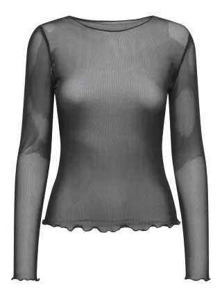 JDY - Meshshirt - JDYELSA schwarz - Gr. - S
