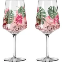 Ritzenhoff Gläser-Set Sommersonett Sprizz 2er Set 2022, Kristallglas, 20,3 x 10,1 x 26,6 cm