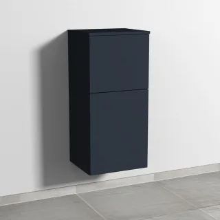 Sanipa 3way Mittelschrank mit 1 Tür und 1 Auszug, Marine-Matt, SP1291R SP1291R