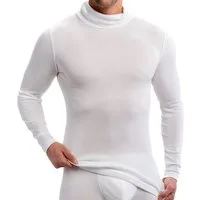 HERMKO Unterziehshirt 16645 Herren langarm Shirt mit Rollkragen