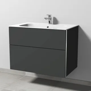 Sanipa 3way Keramik-Set Keramik-Waschtisch und Unterbau (BP400) BP4001B