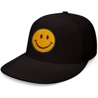 Blondie & Brownie Snapback Cap Unisex Erwachsene SmileyFace Stick Patch Lachen Freude Lauthing One Size
