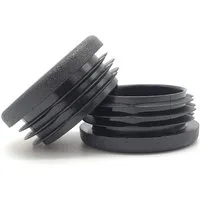 Enkotrade Endkappe Lamellenstopfen rund, (10-St), Schwarz, Rund, 22 mm, UV-beständig. Made in Germany