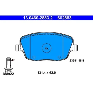 ATE Bremsbel?ge vorne Seat Cordoba Ibiza Skoda Fabia VW Polo