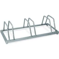 BRB-Lagertechnik Fahrradständer Fahrradständer für 3 Fahrräder - LxTxH 880x390x250 mm, Fahrradständer aus Stahlrohr, feuerverzinkt