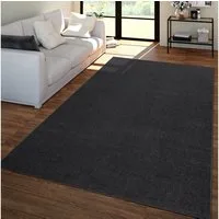 TT Home Teppich Diele, Esszimmer, Flur, Schlafzimmer, Wohnzimmer, Rechteckig, Höhe: 12 mm, Wohnzimmer Teppich Kurflor Unifarbendes Design Modern Und Zeitlos