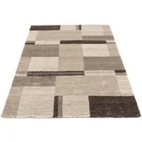 OCI DIE TEPPICHMARKE Teppich CASTLE BEPPO, auch als Läufer, rechteckig, Höhe: 20 mm, dichter Frisé Kurzflor, kariert, Wohnzimmer, Schlafzimmer