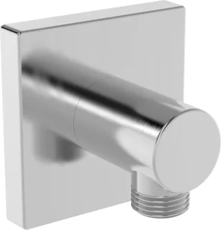 Hansa Wandanschlussbogen HANSA 2900 Rosette, eckig G1/2 DN15 Stahl gebürstet, 290045-80 290045-80