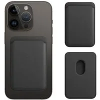 Futurea Smartphone-Hülle MagSafe Kunstleder Wallet Kartenetui Smartwallet Kartenhülle, für Apple iPhone 12,13,14,15 Pro Max Mini magnetisch
