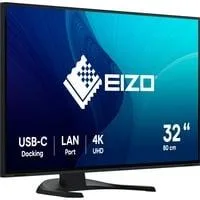 EV3240X-BK, LED-Monitor 80 cm (32 Zoll), schwarz, UltraHD/4K, IPS, LAN, USB-C