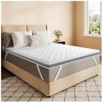 BedStory, Topper 180 x 200 cm topper H4 mittelhart oder H6 extra Hart Matratzentopper, 7.6 cm hoch, Kaltschaum, (Packung), Doppelte Rutschfestigkeit, Maschinenwaschbarer Bezug, OEKO-TEX®