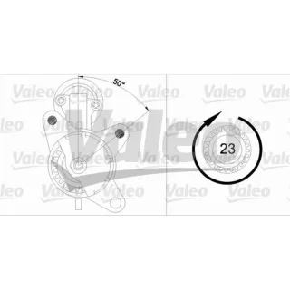 Valeo Anlasser 1,1 kW Ford Courier Escort Fiesta Ka Mazda 121