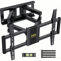 Alphamount TV-Wandhalterung TV Halterung Schwenkbar für 37–80 Zoll Fernseher, (bis 80 Zoll, Max Gewicht 45kg, VESA 200x100 zu 600x400mm, Neigbar Ausfahren Wandhalterung Fernseher)