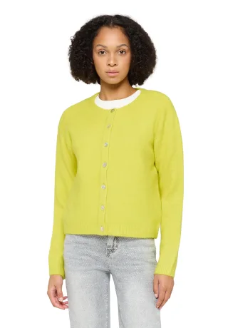 CARTOON - Strick-Cardigan Neon Yellow - Gr. - 36