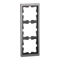 Rahmen 3-fach Nickelmetallic grau, Retail