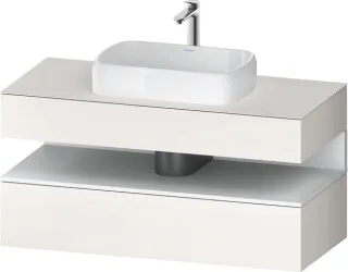 Duravit Qatego Konsolenwaschtischunterbau wandhängend Weiß Supermatt 1200x550x600 mm - QA47320188400 QA4732018840010