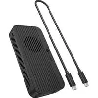 IB-1980M-80G M.2 NVMe SSD Gehäuse, Laufwerksgehäuse schwarz, mit integriertem Lüfter