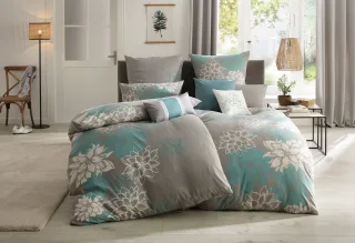 OTTO home Bettwäsche "Susan in Gr. 135x200 oder 155x220 cm" 2 in verschiedenen Qualitäten, romantische Bettwäsche mit Blumen