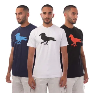 Modern Amusement - "Cali Crown" T-Shirt für Herren, Baumwolle (3er-Pack) (Schwarz/Weiß)