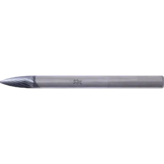 PFERD TOOLS Hartmetall Hochleistungsfrässtift Spitzbogen SPG Ø 03x07mm Schaft-Ø 3mm Z5 HICOAT beschichtet universal fein - 21222554