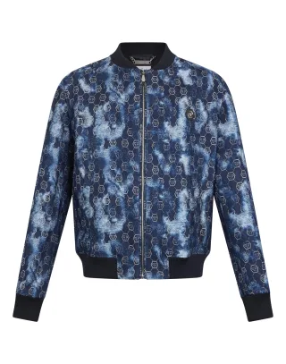 Jacquard Denim Bomber Monogram