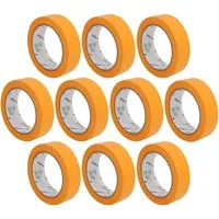 Youyijia Dichtband 10x Rollen Goldband Klebeband 30mm x 50m Entfernbar Kreppband