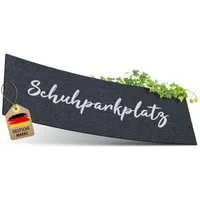 ElbFuchs Fußmatte Schuhparkplatz, Waschbare & Rutschfeste Indoor-Schuhmatte, Schmutzfangmatte für Flur & Eingang
