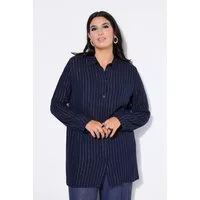 Studio Untold Hemdbluse Hemdbluse Boxy Shape Glitzerstreifen