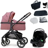Pixini Kombi-Kinderwagen Pixini Nelio Kinderwagen 3in1 Set, Feststellbremse,Sicherheitsbügel abnehmbar, verstellbare Rückenlehne