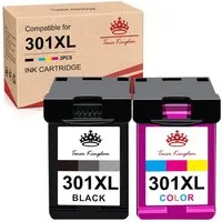 Toner Kingdom Drucker Patronen für HP 301 XL Deskjet 1050 2544 2050 A 3050 Tintenpatrone (ENVY 4502 5534 4504 Deskjet 2540 2542)