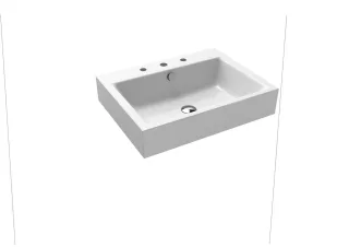 Kaldewei Wandwaschtisch PURO Mod.3164, 600 x 460, schwarz matt 100,Perl-Effekt,AD 901406003676