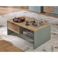 Innostyle Couchtisch Ina, in Grün, Holzwerkstoff - 110x44x65cm (BxHxT)
