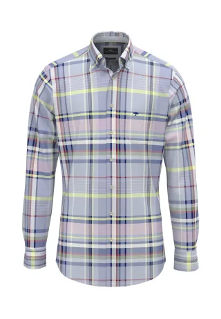 FYNCH-HATTON - Washed Oxford Check, B.D. 1/1 - Gr. - XXL