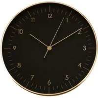 LUUK LIFESTYLE Wanduhr Helsinki (ohne Tickgeräusche, Quarzuhrwerk, große Ziffern, Sekundenzeiger)