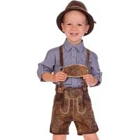 Isar-Trachten Lederhose Lederhose Kinder - JOEL - eiche