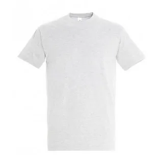 SOLS Mens Imperial Heavyweight Short Sleeve T-Shirt (Ash)