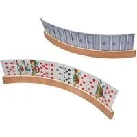 Otto Simon Spiel 2er Set Spielkartenhalter aus Holz Kartenhalter, Gesellschaftsspiel, für Kartenspiel