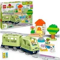 LEGO® Interaktive Abenteuer-Eisenbahn (10427), LEGO DUPLO Town Konstruktionsspielsteine, (57 St), mit Licht und Sound, Made in Europe