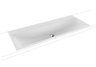 Kaldewei Einbauwaschtisch Silenio, Modell 3039 mit Überlauf 1200x460, 907906003231 907906003231