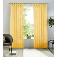 OTTO home Gardine XANA (1 St), Schlaufen, transparent, Voile, Bestseller, einfarbig, 1 Schal, pflegeleicht, preiswert!