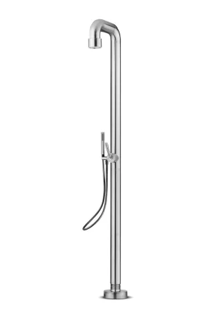 JEE-O Soho Shower 02 freistehende Dusche, edelstahl gebürstet, 700-6210 700-6210
