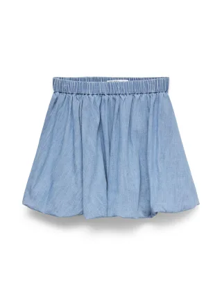 VERO MODA - VMJANNI MR SHORT BALLOON DNM SKIRT Light Blue Denim - Gr. - M