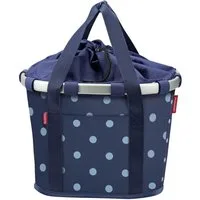 Asista Fahrradkorb KLICKfix Bikebasket Reisenthel Mixeddots Blue - Fahrradkorb 28x26x35 c